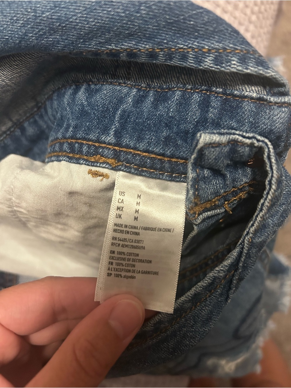 Denim Short Overalls - Blue - Picture 4 of 4